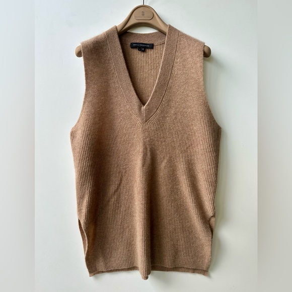 EUC Scull Cashmere 100% Cashmere Oversized sweater vest, size S - Picture 2 of 9